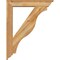 Ekena Millwork Funston Traditional Rough Sawn Bracket w/ Offset Brace, Western Red Cedar, 6"W x 30"D x 38"H BKT0604X30X38FST01RWR - alternate 3